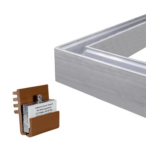PanelGrip® 90 Degree Corner Glass Shoe Mechanism Kit, Glass 0.496 - 0.550 In