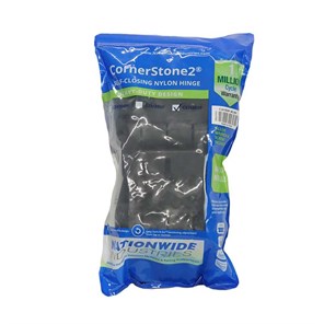Cornerstone® 2 Series Self-Closing Hinge, 3 in. Leafs, Black, Pack of 2