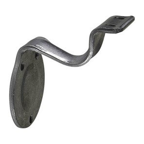 Steel Style B Wall Mount Handrail Bracket with Three Mounting Holes, 3
