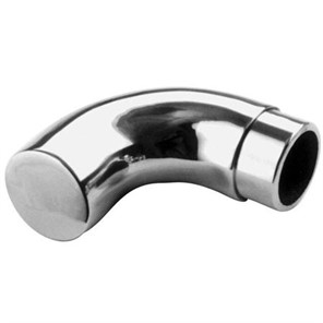 Lavi Brushed Stainless Steel Wall Return with End Cap, 1.50