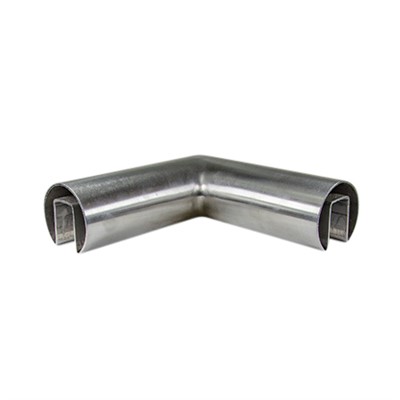 Brushed Stainless Steel, Type 304, Horizontal Miter Corner for 1.90