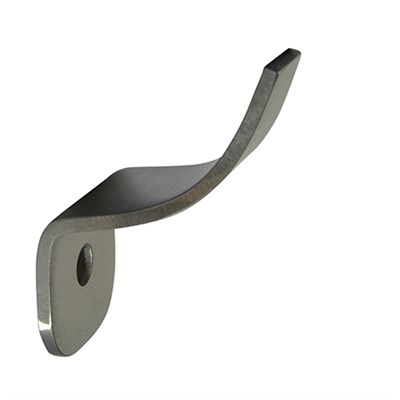 304 Satin Stainless Universal Weld Wall Mount Handrail Bracket with One Mounting Hole, Variable Proj.