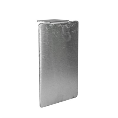 Satin Stainless Steel Base Shoe End Caps for 2-3/4