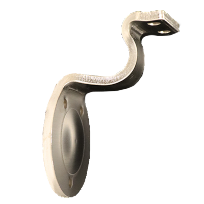 316 Stainless Steel Wall Mount Handrail Bracket with 3 Mounting Holes, 2-1/2
