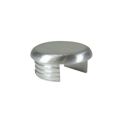 Brushed Aluminum Drive-On End Cap for 1.66