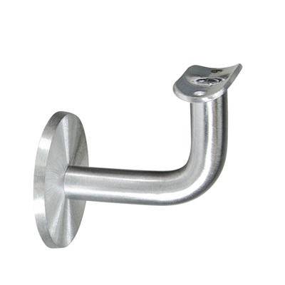 Satin Aluminum Wall Mount Handrail Bracket with 3-1/4