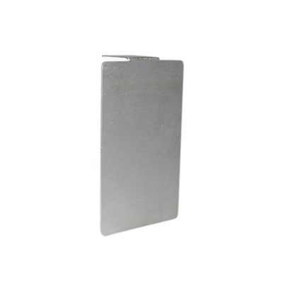 Brushed Aluminum Base Shoe Moulding End Cap, 2.625