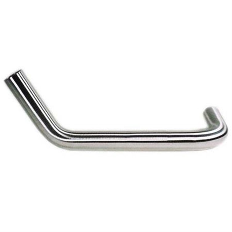 Stainless Steel Bent 5? Right Hand Rail End with 1.25" Sch. 40 Pipe or 1.66" Diameter Tube RE3605-R