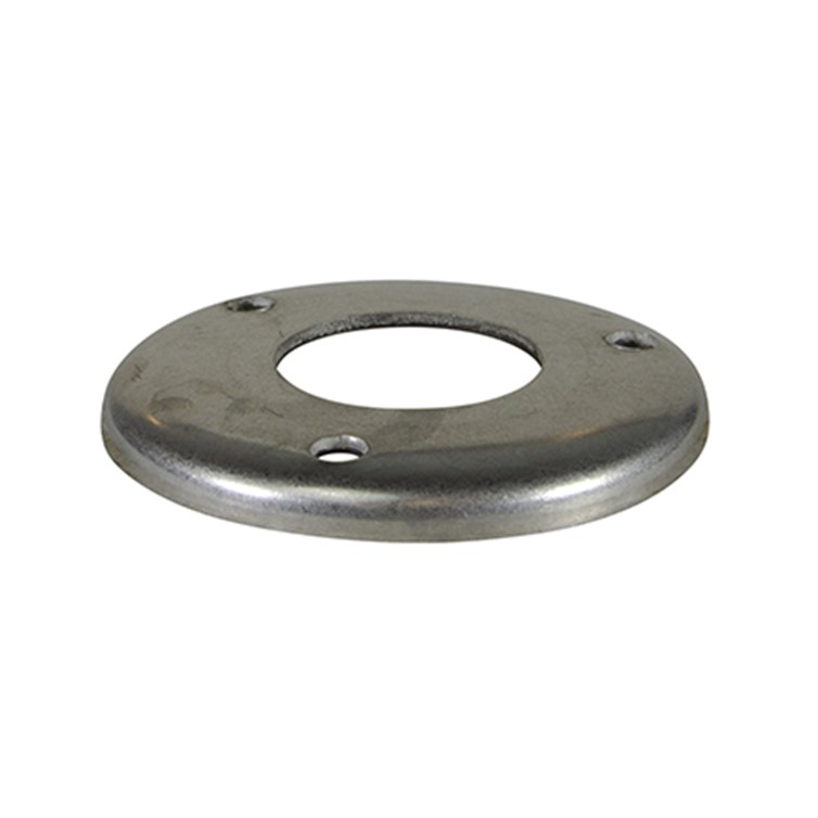Stainless Steel Heavy Flush-Base Flange with 3 Mounting Holes for 1-1/4" Pipe 2607A