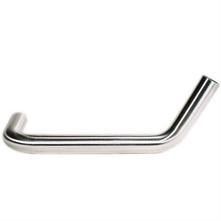 Stainless Steel Bent 27? Right Hand Rail End with 1.25" Sch. 40 Pipe or 1.66" Diameter Tube RE3633-L