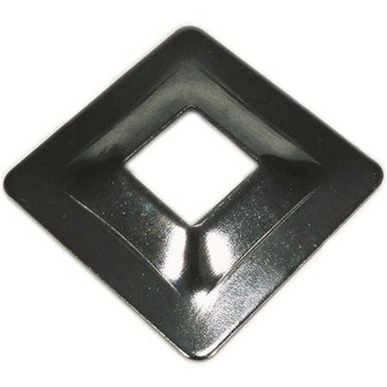 Steel Square Flange for 1" by 1.50" Tube with 5" Square Base 8053-NH