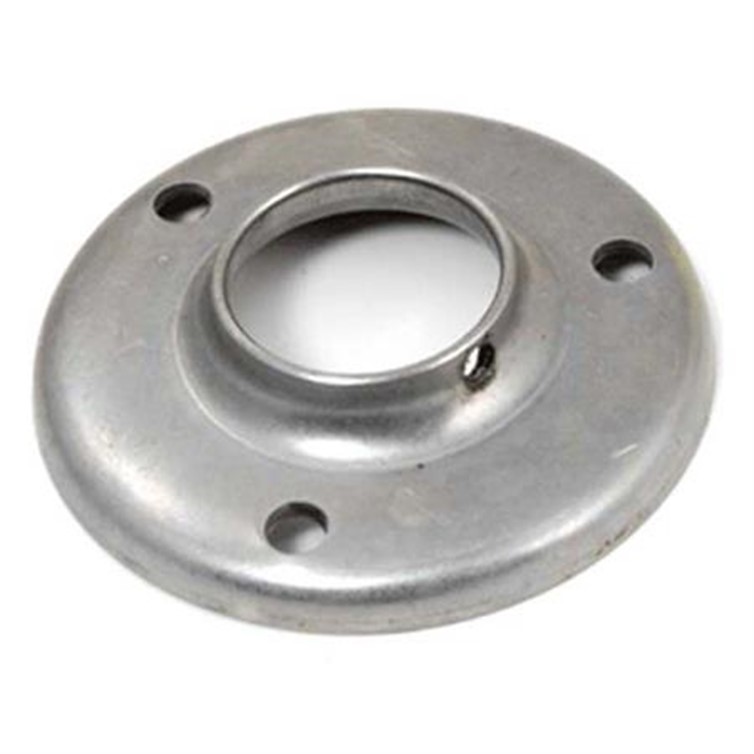 Stainless Steel Heavy Base Flange with 3 Mounting Holes and Set Screw for 1.50" Dia Tube 1538AT