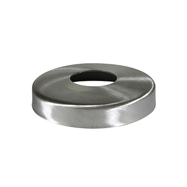Brushed Stainless Steel Snap-On Cover Flange for 1.25" Pipe or 1.66" Tube with 4.50" Diameter 2067.4