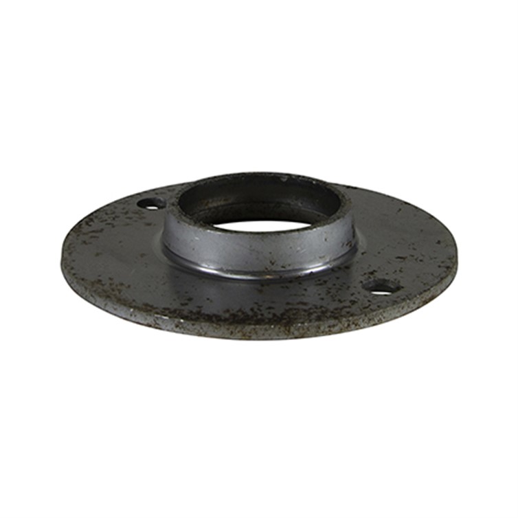 Extra Heavy Steel Flat Base Flange with 2 Mounting Holes for 1-1/2" Pipe 1621