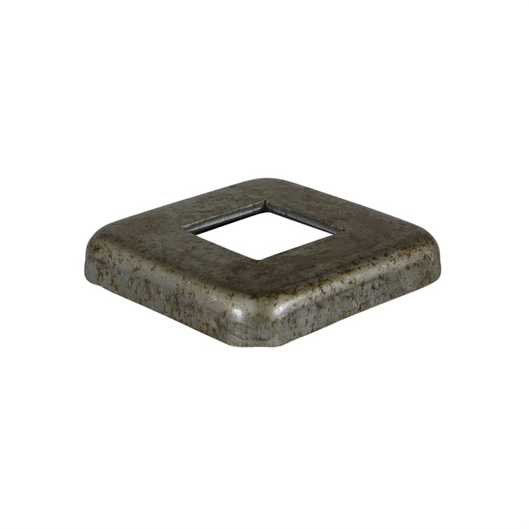 Steel Flush Base for 1.25" Square Tube with 3" Square Base 8715