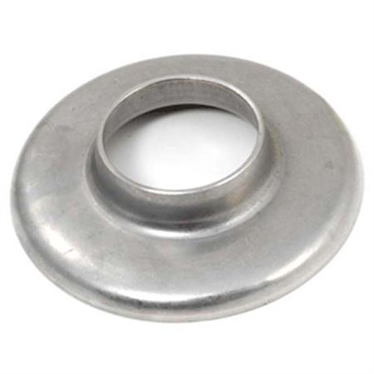 Heavy Base Flange, Stainless Steel, For 1.50" Diam, Surface Mnt, Mill Fin 1534T.316