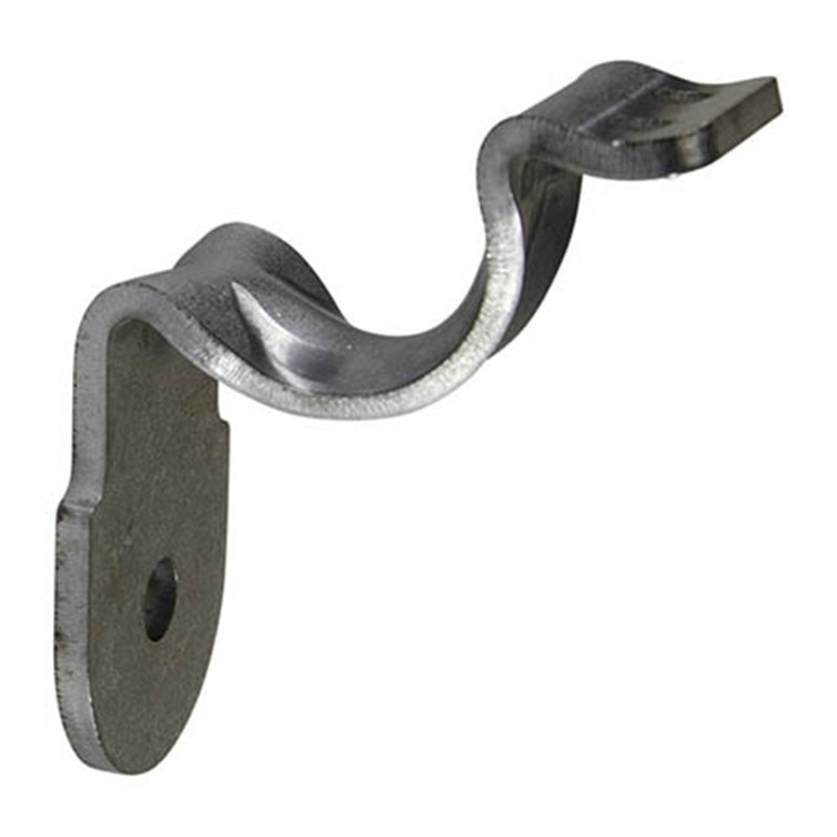 Steel Style C Wall Mount Handrail Bracket with One Mounting Hole, 2-1/2" Projection 3474