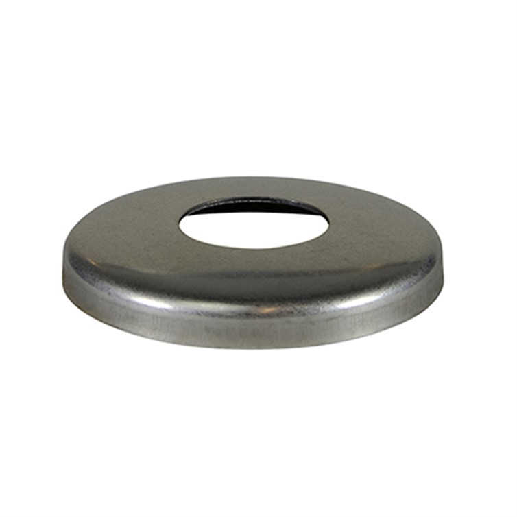Cover Flange, Stainless Steel, 1.25" Diam, Snap-On, Mill Finish, Stamped 2063