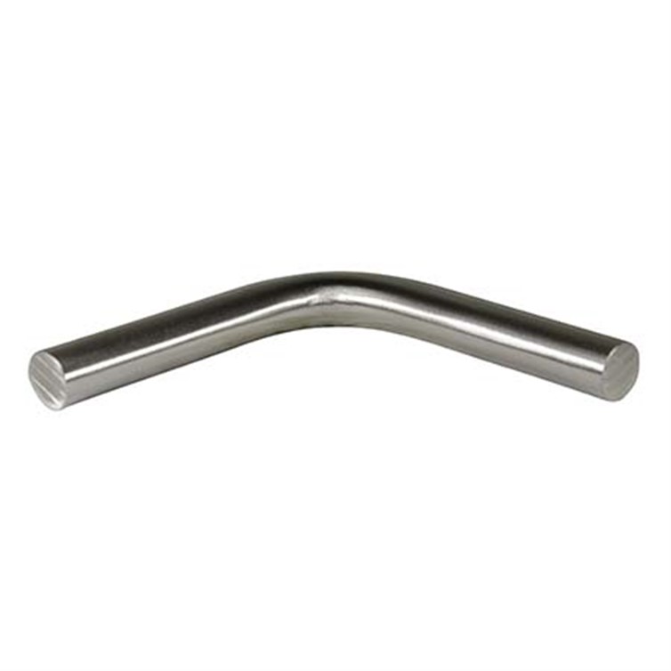 Type 304 Stainless Steel 90? Bracket Arm, 1/2" Diameter with Brushed Satin Finish R120.4
