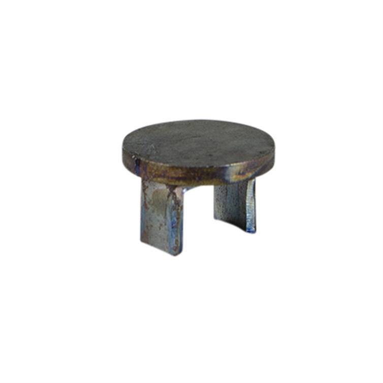 Steel Drive-On Flat Disk End Cap for 1.00" Dia Tube D001E