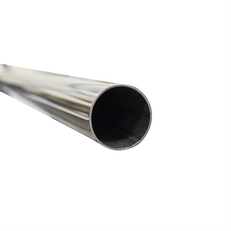 Polished Stainless Steel Round Tubing, 20' T3774