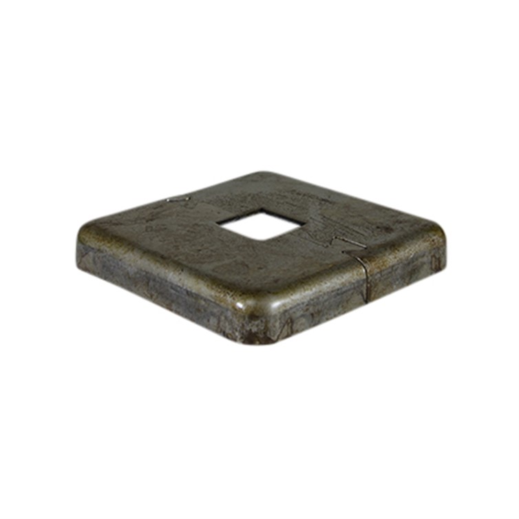 Steel Puzzle-Lock Flange for 1" Square Tube with 4" Square Base 26430