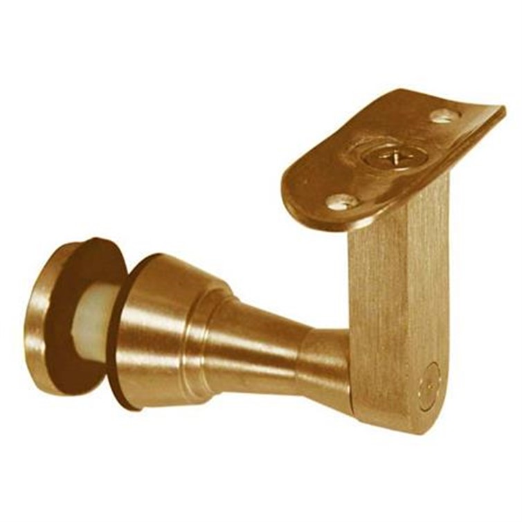 Brass Glass Mount Handrail Bracket with 3-1/4" Projection GB4304