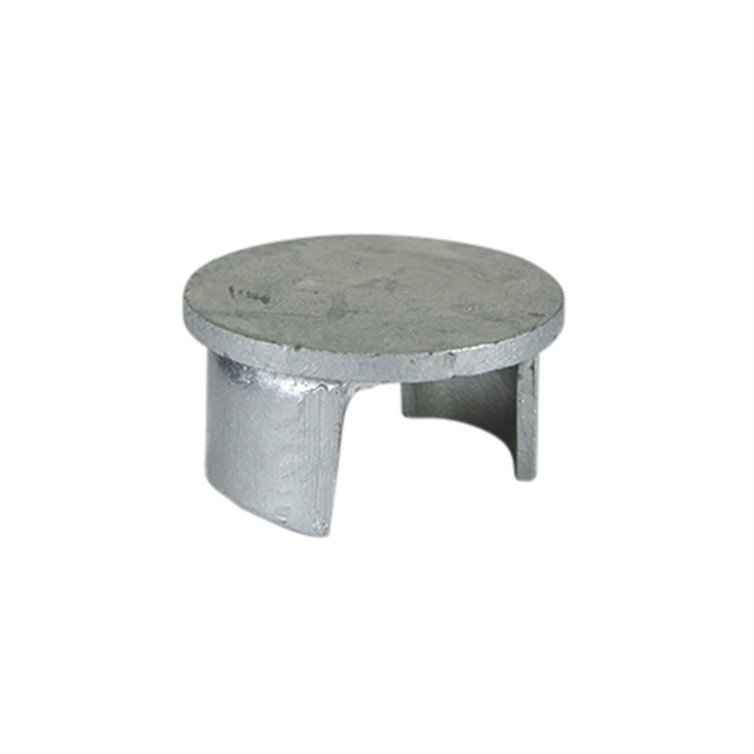 Galvanized Steel Flat Disk Drive-On End Cap for 2" Pipe G3288