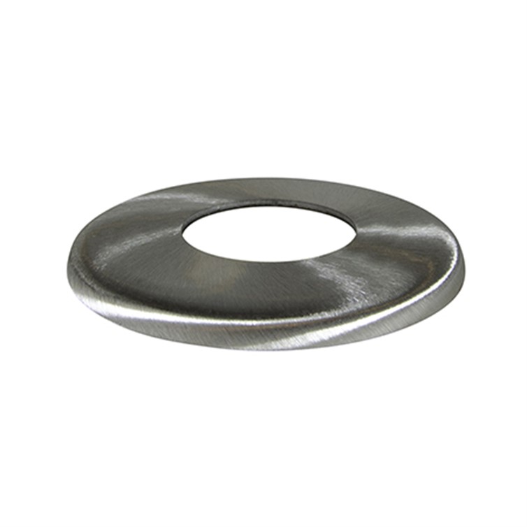 Brushed Stainless Steel Heavy Flush-Base Flange for 1-1/2" Pipe 2614.4