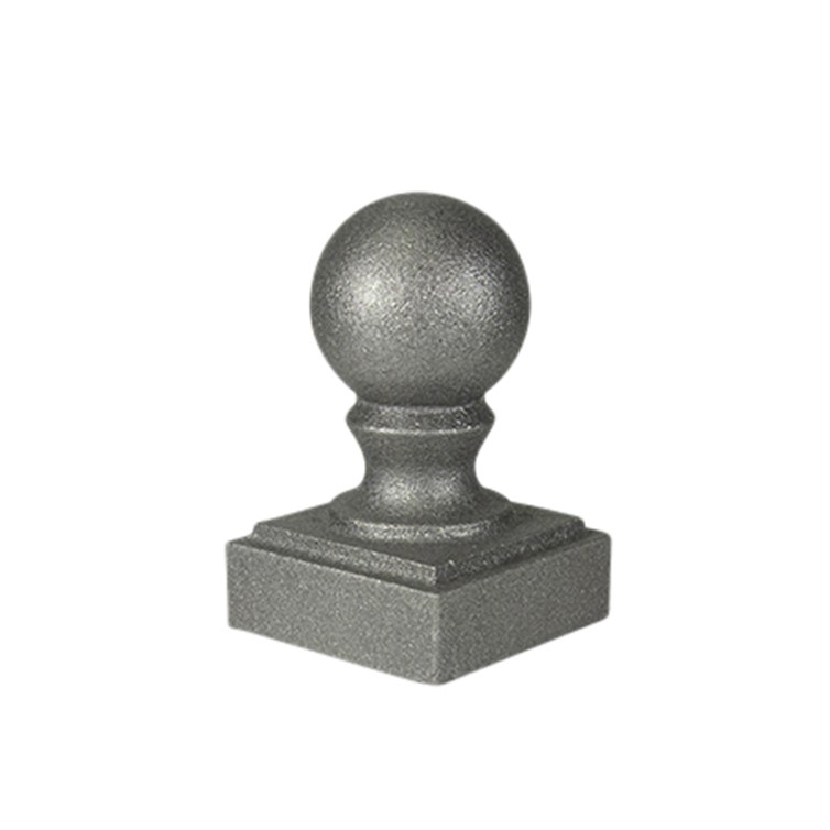 Cast Iron Ball Post Cap for 2" Square Tube BC2020