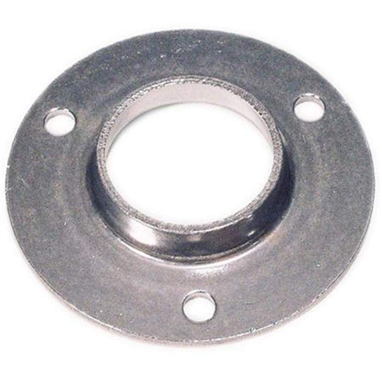 Steel Flat Base Flange with 3 Mounting Holes for 1.00" Dia Tube 619AT