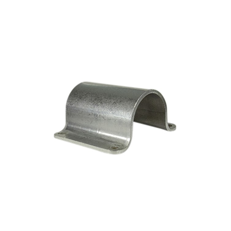 Stainless Steel U-Bracket, 4.375" Wide, for 2" Pipe or 2.375" Tube with Four Mounting Holes 3685-SS