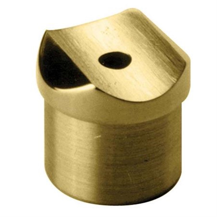 Polished Brass Tee Connector for 2" Tube with .050" Wall 142018