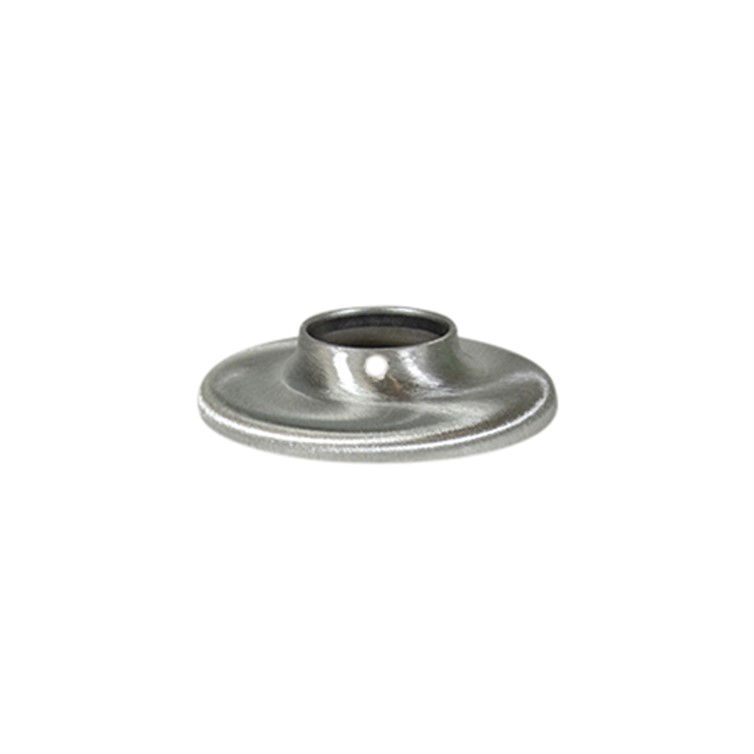 Brushed Stainless Steel Heavy Base Flange with Set Screw for 1.50" Dia Tube 1537T.4