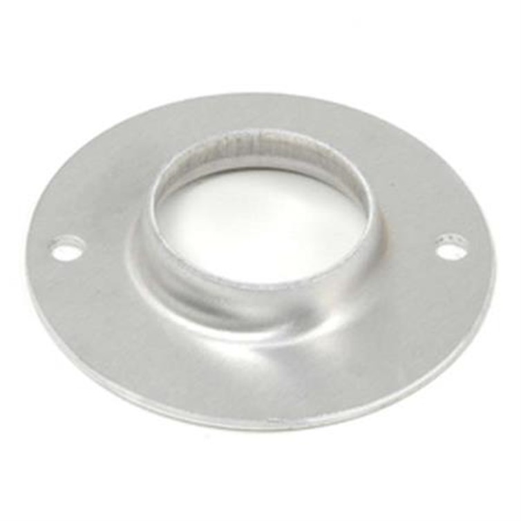 Plain Aluminum Flat Base Flange with 2 Mounting Holes for 1" Pipe 659