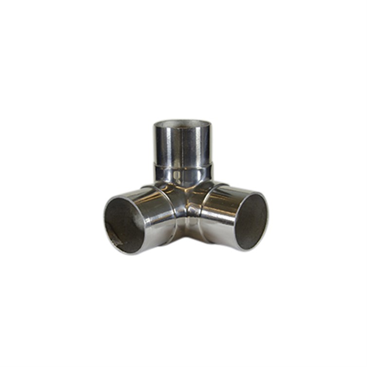 Lavi Flush Style Polished Stainless Steel Side Outlet Elbow for 2.00" Tube OD 152025