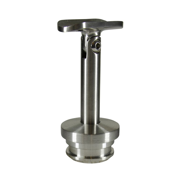 316 Satin Stainless Adjustable Post Mount Top Bracket, For 1-1/2" Pipe WR31900AA
