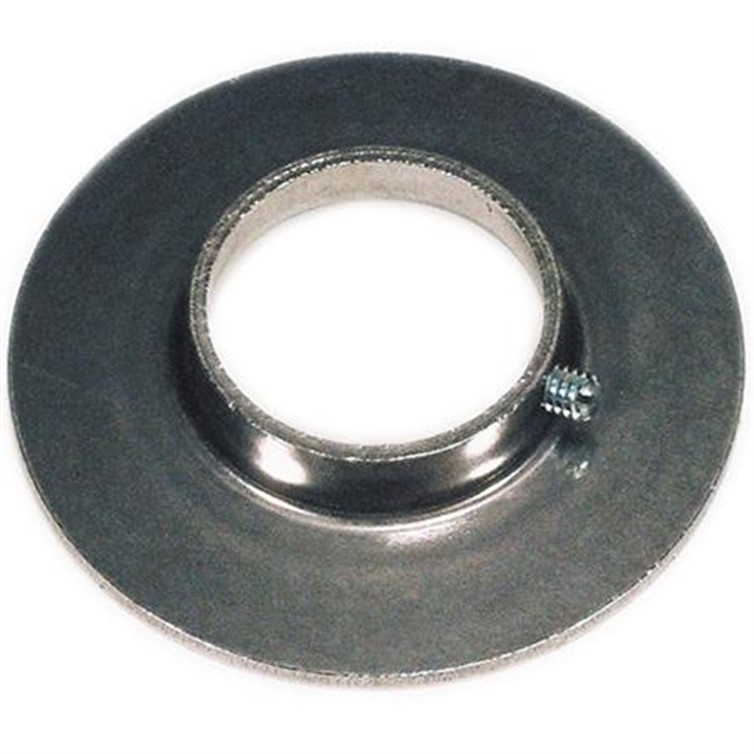 Steel Flat Base Flange with Set Screw for .75" Dia Tube 613T