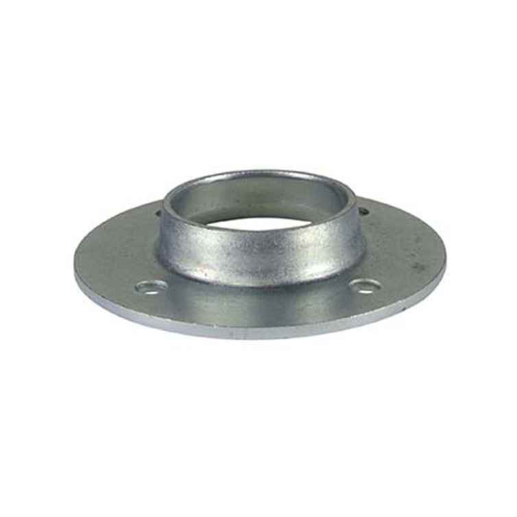 Extra Heavy Zinc-Plated Steel Flat Base Flange with 4 Mounting Holes for 2" Pipe PL1663