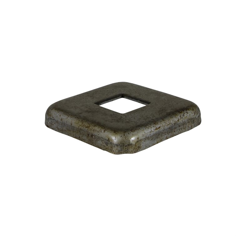 Steel Flush Base for 1" Square Tube with 3" Square Base 8708