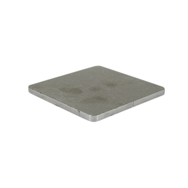 Steel Plate, 4" Square Base with Radius Corners D480