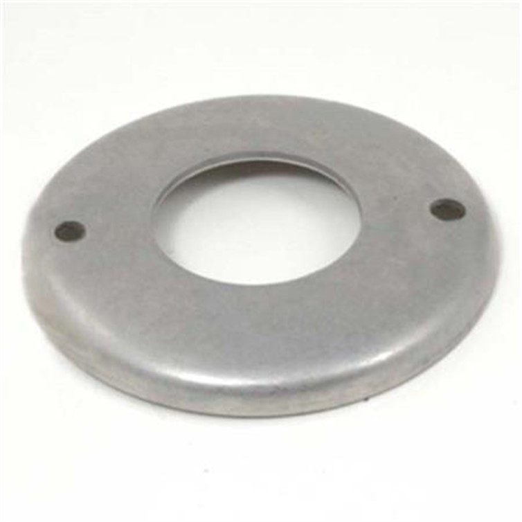 Stainless Steel Heavy Flush-Base Flange with 2 Mounting Holes for 1-1/2" Pipe 2615