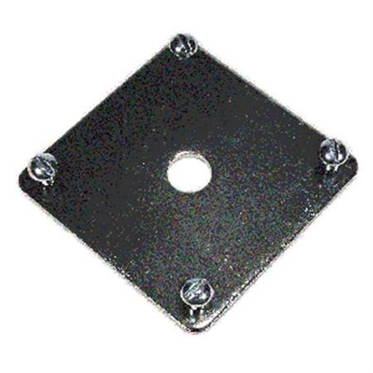 Anchor Plate For Square Tube Flange, Steel, W/Holes 8057