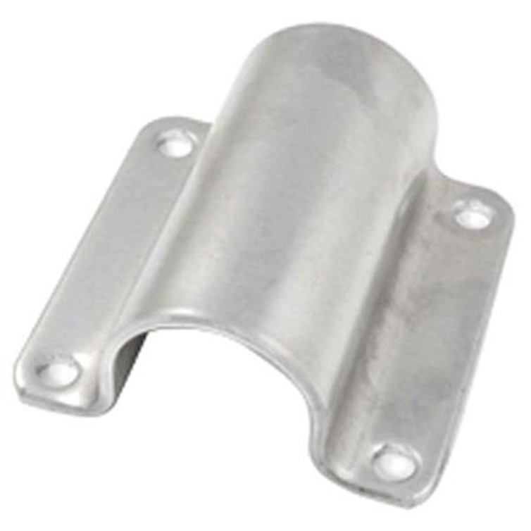 Aluminum U-Bracket, 4.375" Wide, for 2" Pipe or 2.375" Tube with Four Mounting Holes 3685A