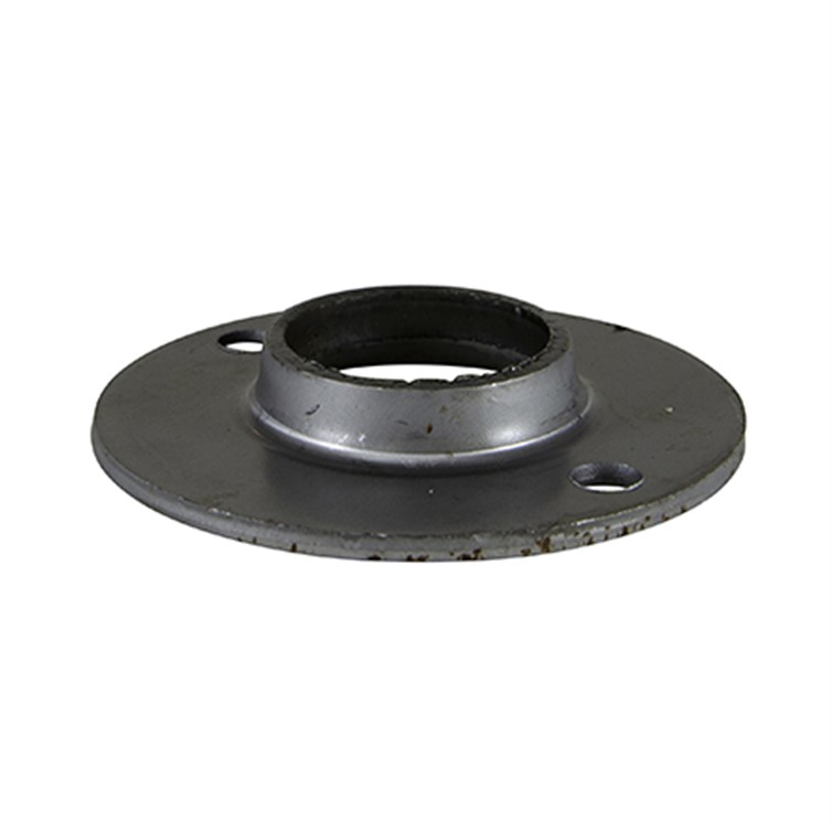 Extra Heavy Steel Flat Base Flange with 2 Mounting Holes for 1-1/4" Pipe 1611