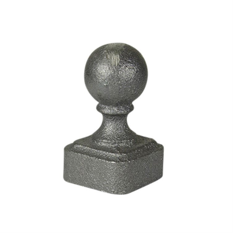 Cast Iron Ball Post Cap for 1" Square Tube BC1010