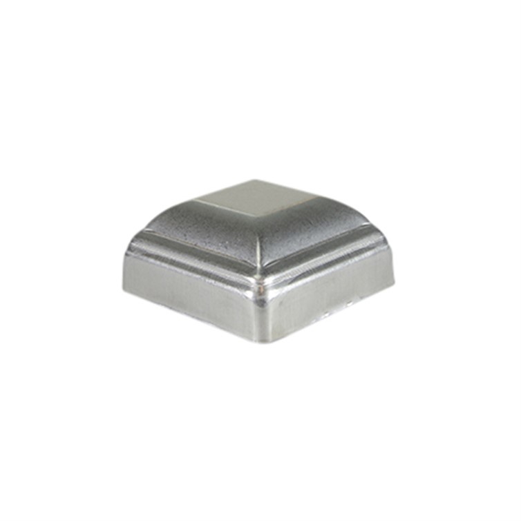 Stainless Steel Stamped Post Cap for 3" Square Tube 5109