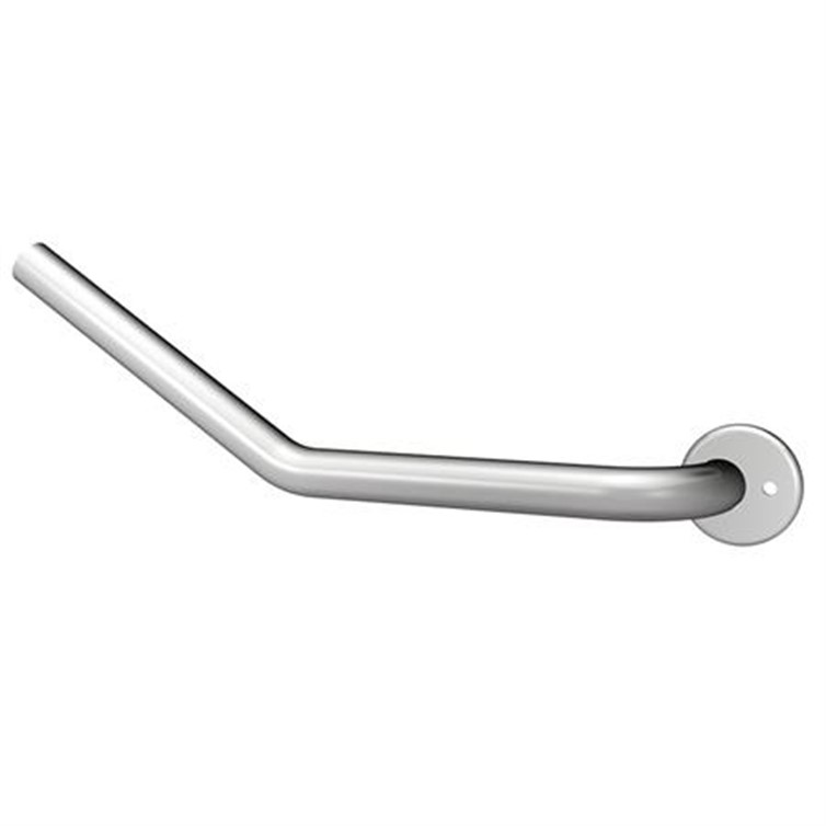 Stainless Steel Right Hand Slip-Fit? Stair Rail End with 2-1/2" Projection, 33 Degree Angle WR31625133-R