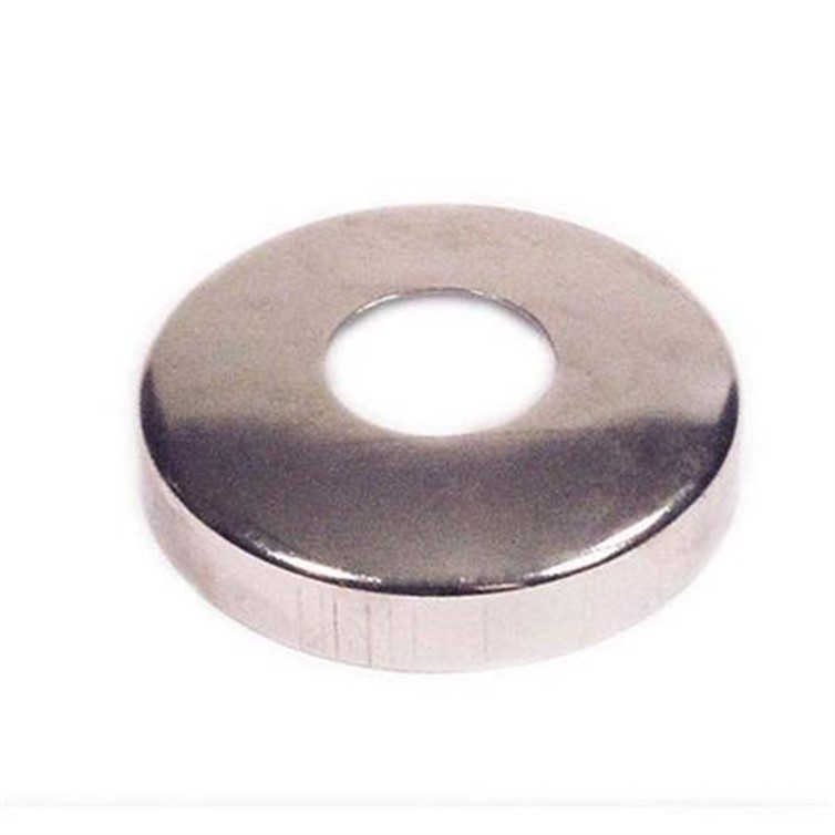 Cover Flange, Aluminum, 1.25" Diam, Snap-On, Mill Finish, Stamped 2062