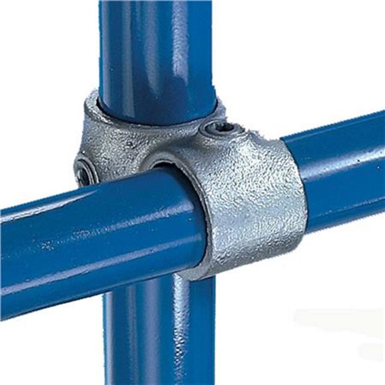 Galvanized Malleable Iron Crossover for 1.50" Pipe or 1.90" Tube with 1" Pipe or 1.315" Tube KK45-86